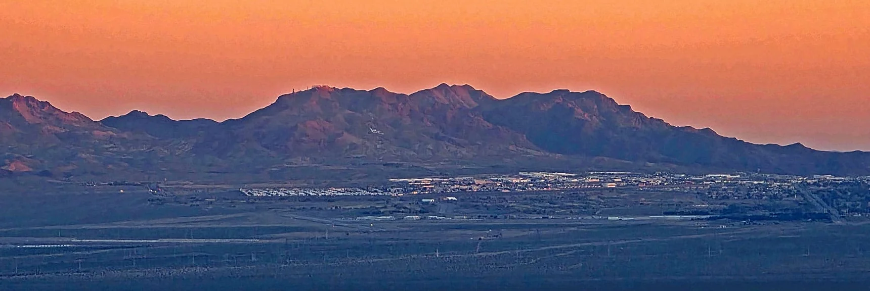 Boulder City, River Mountains Background | Lonesome Wash Upper Entrance | Eldorado Wilderness, Nevada