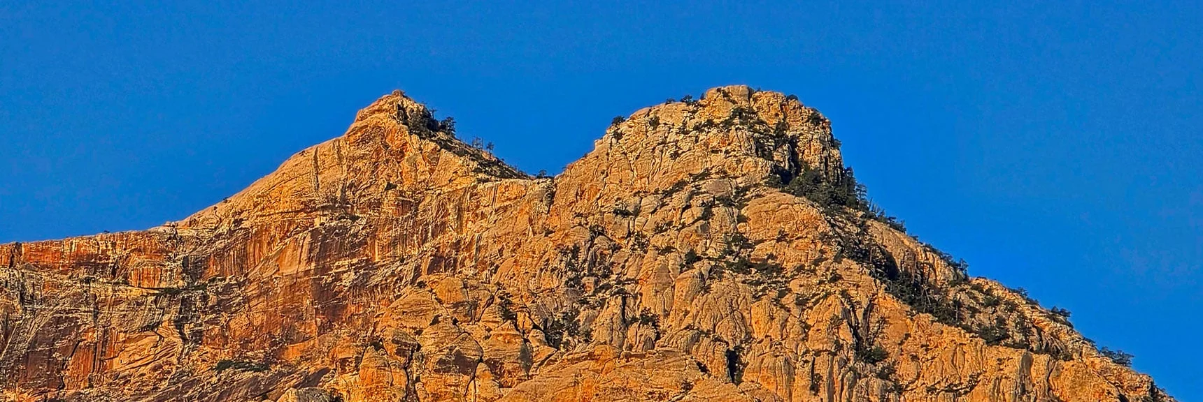 Blue Diamond Hill (R), Red Rock Canyon (Middle), Indecision Peak (L). | Monument Peak Summit | Rainbow Mountain Wilderness, Nevada