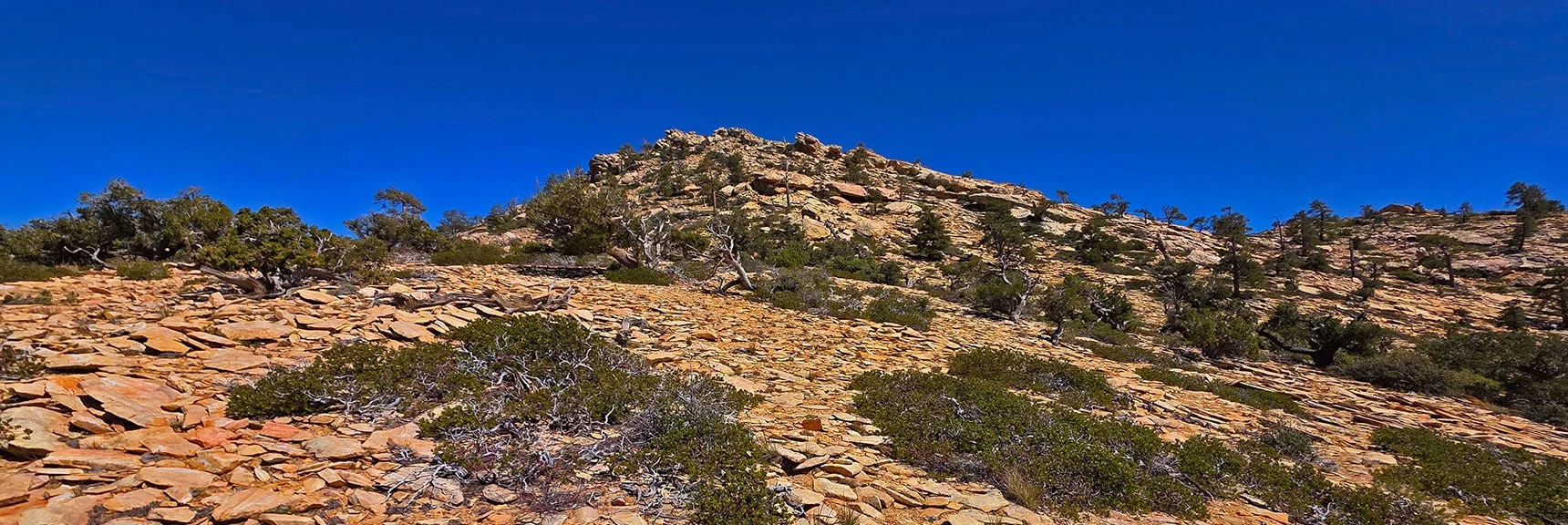 Blue Diamond Hill (R), Red Rock Canyon (Middle), Indecision Peak (L). | Monument Peak Summit | Rainbow Mountain Wilderness, Nevada