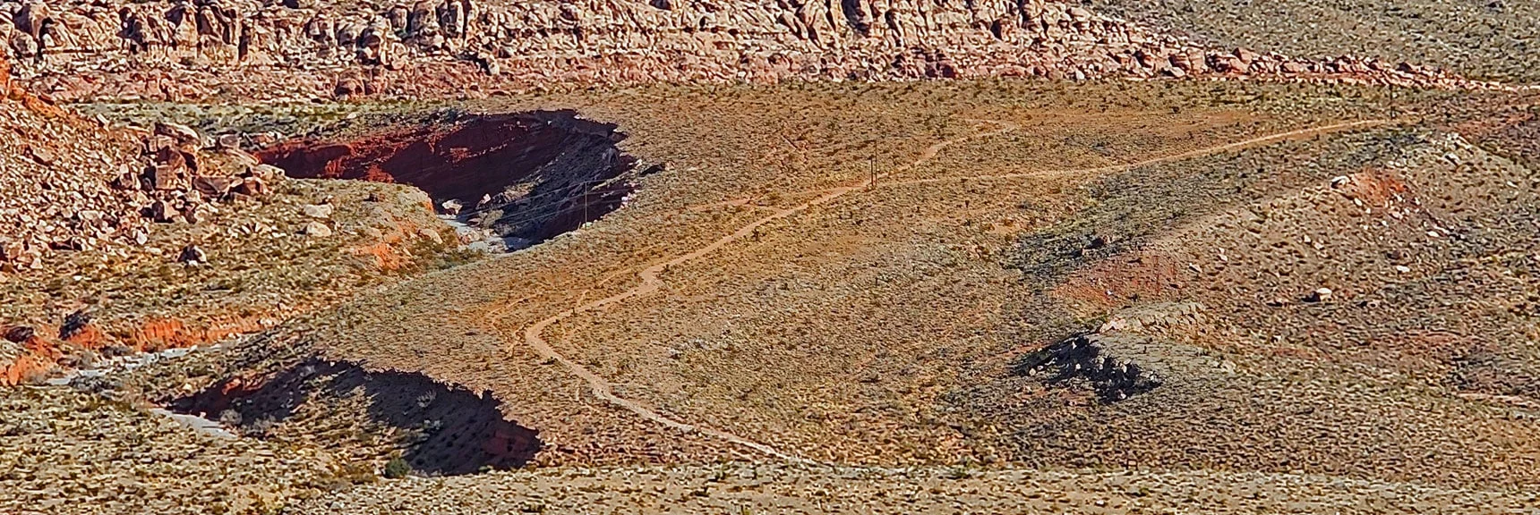 The Calico Basin Trail Network Ascends to the Base of Kraft Mountain and Beyond. | Grand Staircase | Calico Basin, Nevada