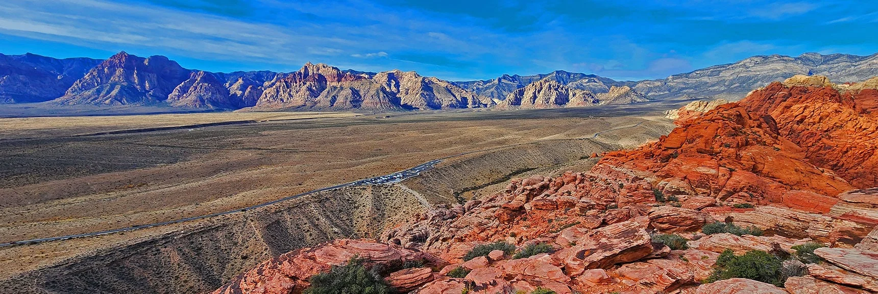 Red Rock Canyon and Northern Rainbow Mountains. | Grand Staircase | Calico Basin, Nevada